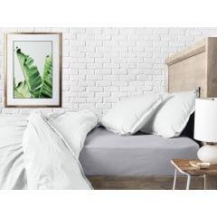 Двуспальное постельное белье Snow CS1 COSAS Белый 180х220 см Мелитополь