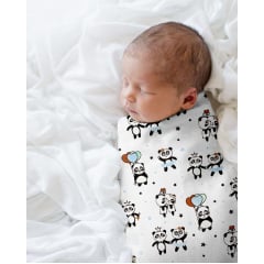 Пеленка байка COSAS PANDA Бязь 80х100 см Голубой Киев