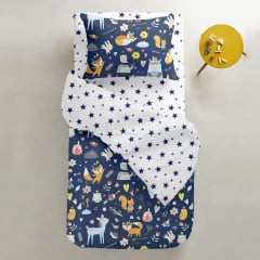 Простынь полутораспальная COSAS STARS CS4 Ранфорс 155х240 см Синий Запорожье