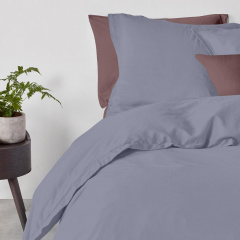 Евро комплект COSAS STORMY CS1 Ранфорс 200х220 см Стальной/коричневый Каменское