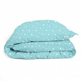 Підліткова підковдра Cosas MINT STARFALL Ранфорс 155х215 см М'ятний