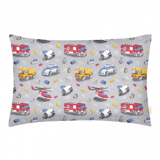 Детская наволочка COSAS LEGO CARS 40х60 см Серый