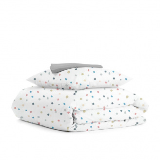 Дитяча постільна білизна у ліжечко COSAS Colorful Blots 110х140 см Різнокольоровий