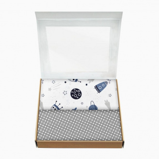 Набір пелюшок COSAS WHITE SPACE Бязь 80х100 см 2 шт Білий