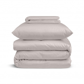 Підліткова постіль сатин з простирадлом на гумці IVORY Cosas Кварц 160х220 см