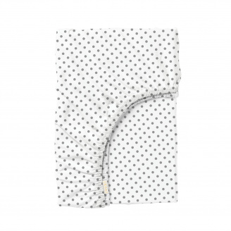 Простыня на резинке 120х200 см MINI DOTS CS7 COSAS белый