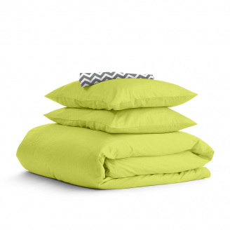 Двуспальная постель с простыней на резинке Lime CS5 COSAS Лайм 180х220 см