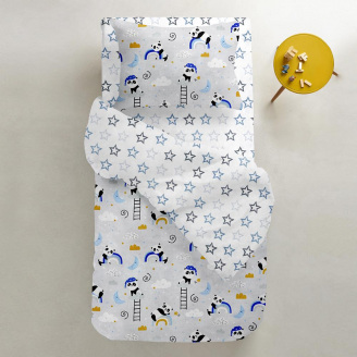 Простирадло півтораспальне COSAS STARS CS3 Ранфорс 155х240 см Синій