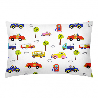 Євро наволочка COSAS CARS Ранфорс 50х70 см Білий