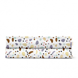 Простыня полуторная 155х240 см COLORFUL STONES COSAS Бежевый