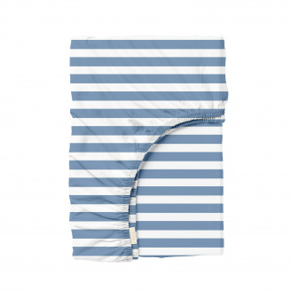 Простирадло на резинці в дитяче ліжечко 60х120 см BLUE LINE COSAS Блакитний