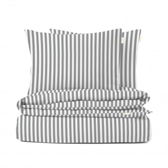 Євро постіль без простирадла Lines COSAS сірий 200х220 см
