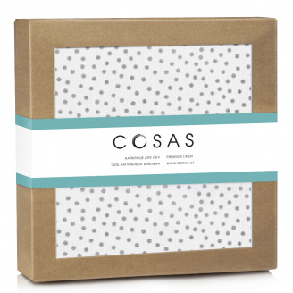 Непромокаючий наматрацник 70х120 см GREY BLOTS COSAS сірий