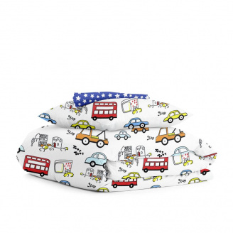 Підліткова постільна білизна CARS CS1 COSAS Білий 155х215 см