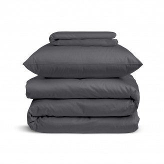 Дитяча постільна білизна сатин у ліжечко SMOKY Cosas Антрацит 110х140 см