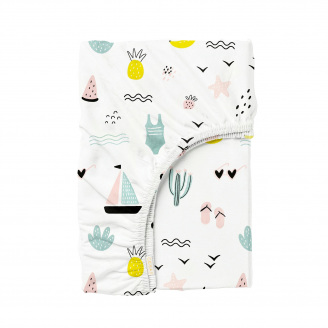 Простирадло на резинці в дитяче ліжечко 60х120 см BEACH COSAS