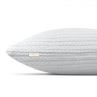 Наволочка COSAS Snow Knitted Braid 50х50 см Белый