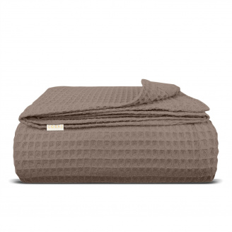 Покрывало 230х240 Mousse Greek Waffle COSAS шоколад