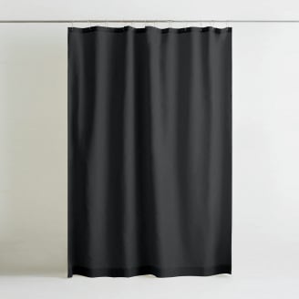 Шторка для душу та ванної COSAS BELUGA з кільцями 180х200 см Графітовий