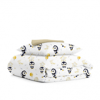 Подростковое постельное белье PENGUINS CS1 COSAS Белый 155х215 см