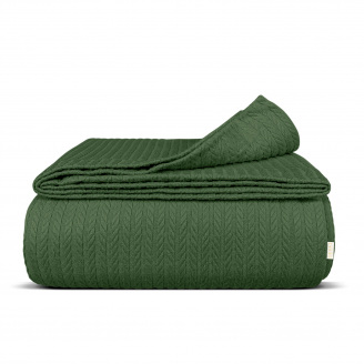 Плед-покрывало косичка COSAS 200х220 см Agave Knitted Braid Агава