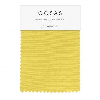 Штори на кухню та кімнату MIMOSA 2шт Cosas жовтий 180х270 см