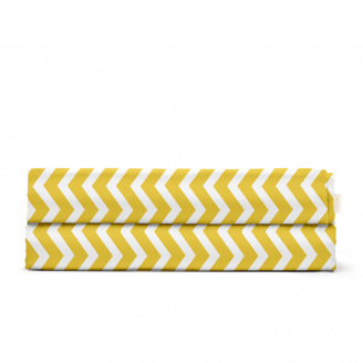 Простирадло полуторне 155х240 см YELLOW ZIGZAG CS2 COSAS Золотистий