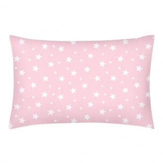 Євро наволочка COSAS ROSY STARFALL Ранфорс 50х70 см Рожевий