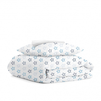 Подростковое постельное белье CLEAR STARS COSAS Голубой 155х215 см