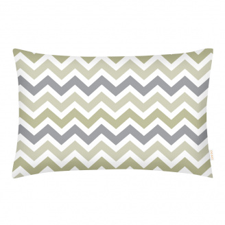 Дитяча наволочка COSAS ZIG GREY BEIGE Ранфорс 40х60 см Бежевий