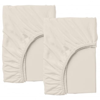 Набор Простыня на резинке COSAS BEIGE Ранфорс 160х200х20 см 2 шт.