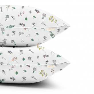 Набір наволочок COSAS WILDFLOWERS 50х70 см Білий
