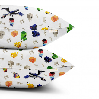 Набір наволочок на подушку 50х70 см MINECRAFT COSAS Зелений