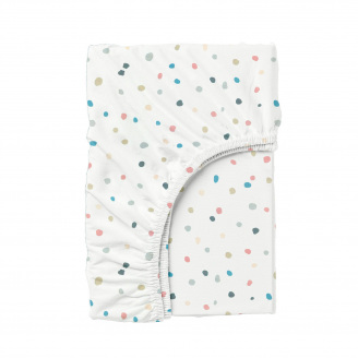 Простирадло на резинці 120х200 см COLOR BLOTS COSAS Бежевий