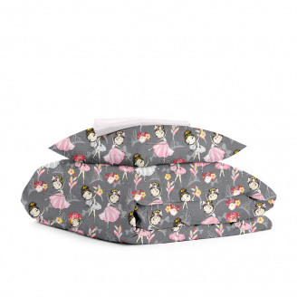 Детское постельное белье Ballerina CS1 COSAS серый 110х140 см