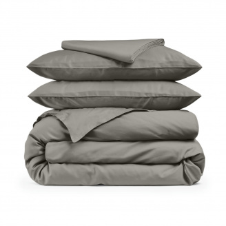 Євро постільна білизна сатин URBAN Cosas Графіт 200х220 см