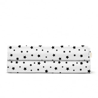 Простирадло 240х260 см BLACK STARS COSAS черный