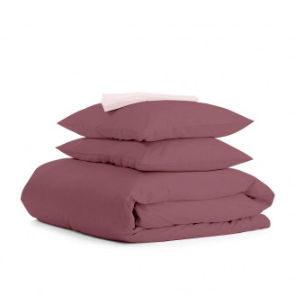 Двуспальное постельное белье Blueberry COSAS Сливовый 180х220 см