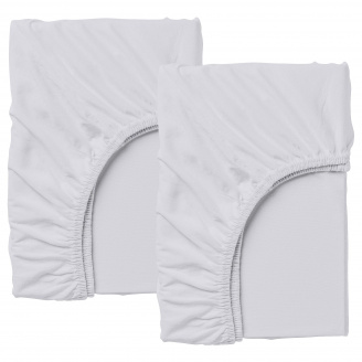 Набір простирадла на резинці COSAS GREY Ранфорс 160х200х20 см 2 шт Сірий