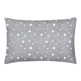Дитяча наволочка COSAS STARFALL Ранфорс 40х60 см Сірий