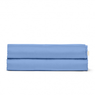 Простыня полутораспальная COSAS WAVE Ранфорс 155х240 см голубой