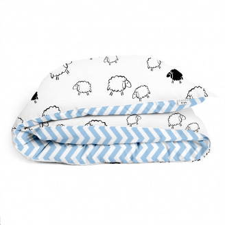 Підліткова підковдра COSAS SHEEP CS1 Ранфорс 155х215 см Блакитний