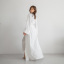 Женский халат COSAS Silky Cloud S-M Белый Миргород