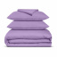 Сімейна постіль сатин з простирадлом на гумці AMETHYST Cosas Фіолетовий 2х160х220 см Камінь-Каширський