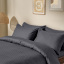 Полуторное постельное белье сатин STONE Cosas Антрацит 160х220 см Гуляйполе