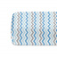 Простирадло на резинці COSAS GREY ZIGZAG CS3 Ранфорс 90х200х20 см Синій Ясногородка