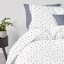 Евро комплект без простыни COSAS DELTA COLOR Ранфорс 200х220 см Белый Ясногородка