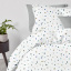 Євро комплект без простирадла COSAS COLOR BLOTS V2 Ранфорс 200х220 см Білий Ясногородка