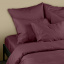 Євро постіль сатин з простирадлом на гумці PLUM Cosas Сливовий 200х220 см Мелітополь