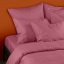Евро постель сатин с простыней на резинке PUDRA Cosas Фуксия 200х220 см Дубно